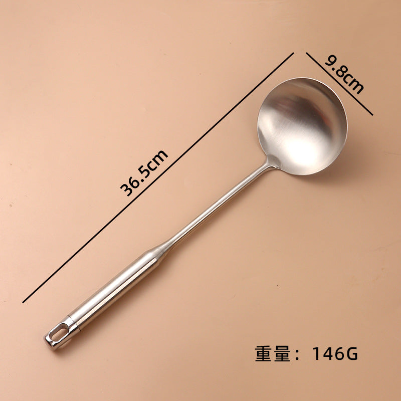 Thickened Stainless Steel Spatula Household Kitchen Spatula Stir-fry Spoon Cooking Anti